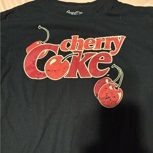 Coca Cola Black Tee with Red and White Logo